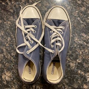Denim blue all-star converse sneakers